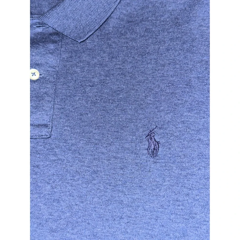 Polo Ralph Lauren Mens‎ XXL Long Sleeve Blue Polo Shirt